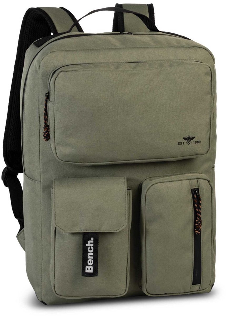 Bench. laptop rugzak rugzak met laptopvak Utility Backpack Olive Green olijfgroen