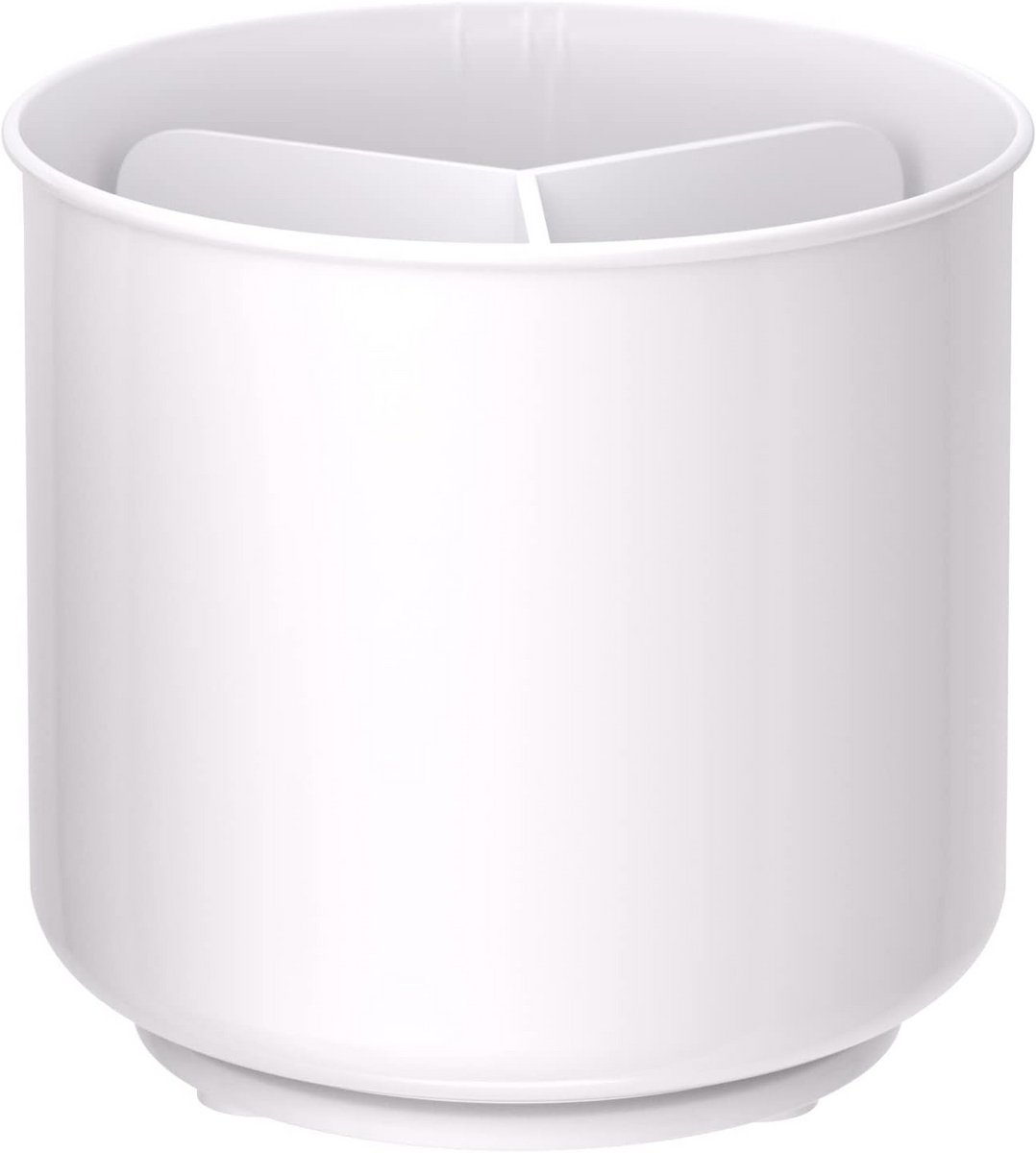 Grote Roterende Utensilhouder met Verzwaarde Basis - 7 Inch Wit