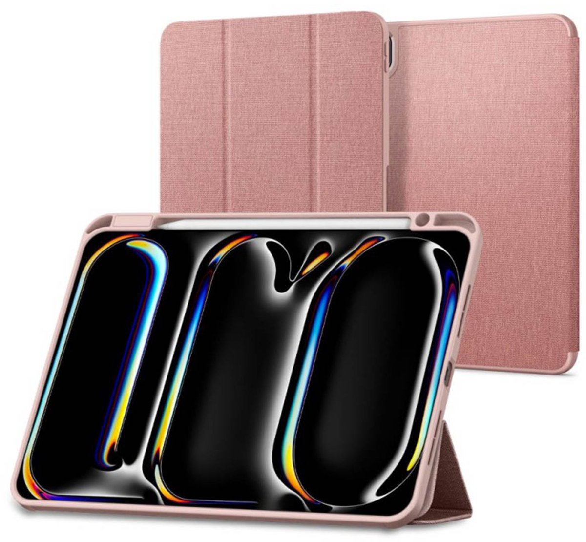 Spigen Urban Fit Bookcase voor de Apple iPad Pro 11 (2025) M5 / (2024) M4 - Rose Gold