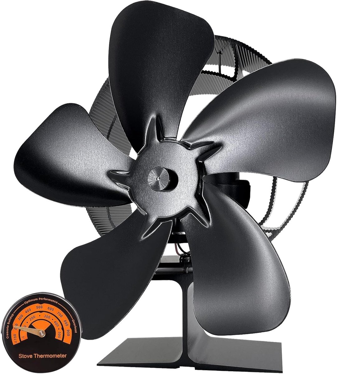 Houtkachel Ventilator - Ventilatorkachel - Haard - Zwart