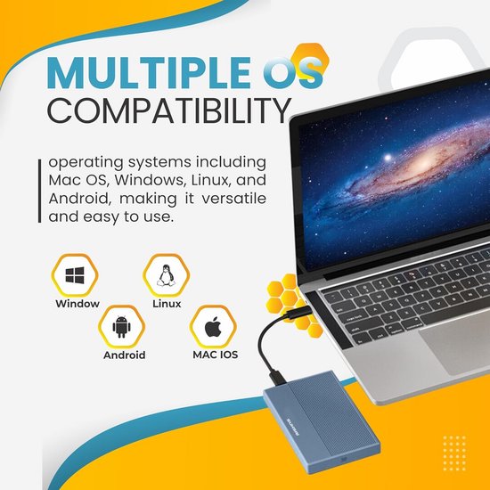 320GB Externe Harde Schijf 2,5 inch USB 3.0 Draagbare HDD Geheugenuitbreiding voor Mac, PC, Laptop, PS4, PS5 en Gameconsole - Blauw — afbeelding 2