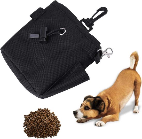 OneTigris Traktatietas voor honden, grote heuptas, hondentraining, wandeltas met magneetsluiting en inclusief poepzakdispenser, met uitneembare traktatiezak, voor tactische training