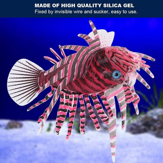 Kunstmatige Gloeiende Vis, Aquarium Drijvende Nep Tropische Engelvis met Zuignap, Siliconen Kleurrijke Aquarium Simulatie Vis Lichtgevende Aquarium Drijvende Ornamenten voor Aquariumtank(Roze blauw