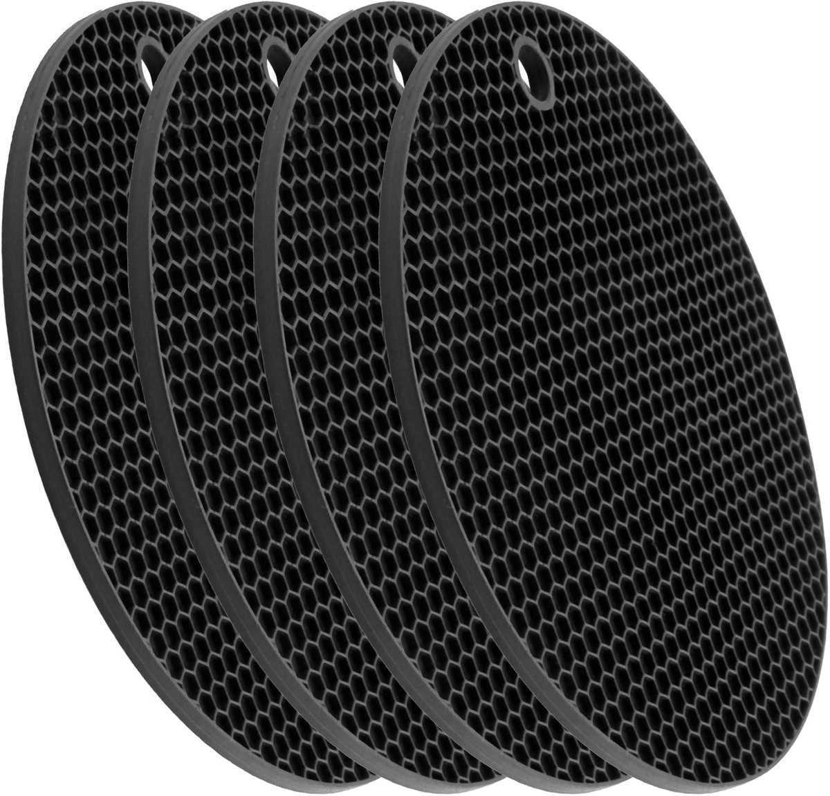 4PCS Silicone tapijt Anti-slip, extra duurzaam en hittebestendig geschikt voor pannen, ketels en potten, oppervlaktebescherming geschikt voor keuken en tafel