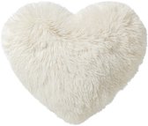 HART - Coussin décoratif en forme de cœur 40x45 cm - White Neige - Wit