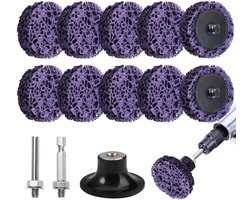 Sanding Disc 50 mm - Coarse Grinding Disc - Coarse Cleaning Disc met Disc Pad Holder - Nylon Fabric Disc voor Angle Grinder - Verf Verwijdering - Roest - Lasnaden