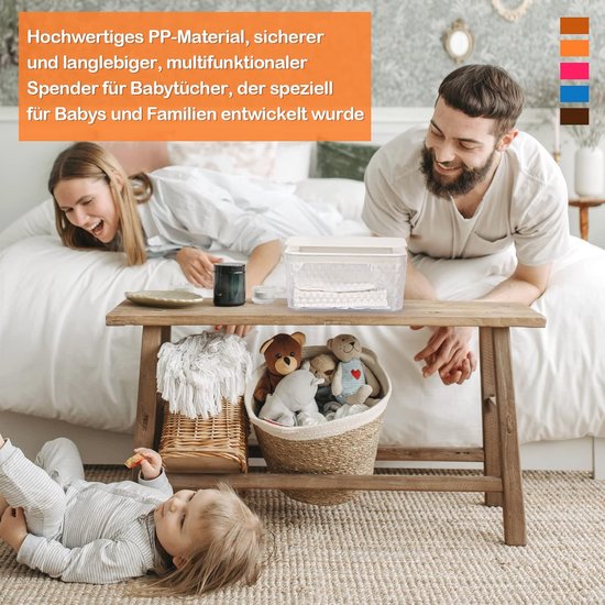 Boîtier De Voyage Réutilisable Pour Lingettes Bébé - Étanche, Hermétique, Accès Rapide - Parfait Pour Poussette & Sac à Dos