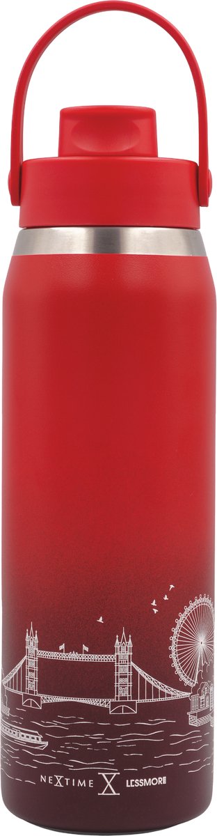 Thermische fles 710ml (24oz)-95% gerecycled roestvrij staal-Royal Red 'Skyline Bottle LON 24'