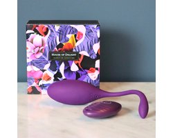 House of Delight Amici – Vibrerend Eitje met Afstandsbediening – 10 Standen – Zacht Siliconen – Waterproof – Zwart