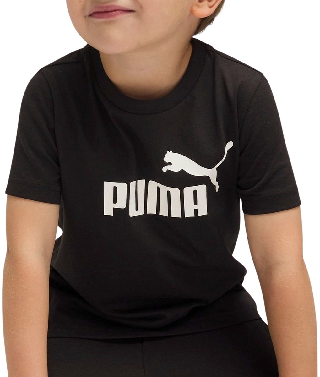 Puma ESS No. 1 Logo Shirt Junior Zwart