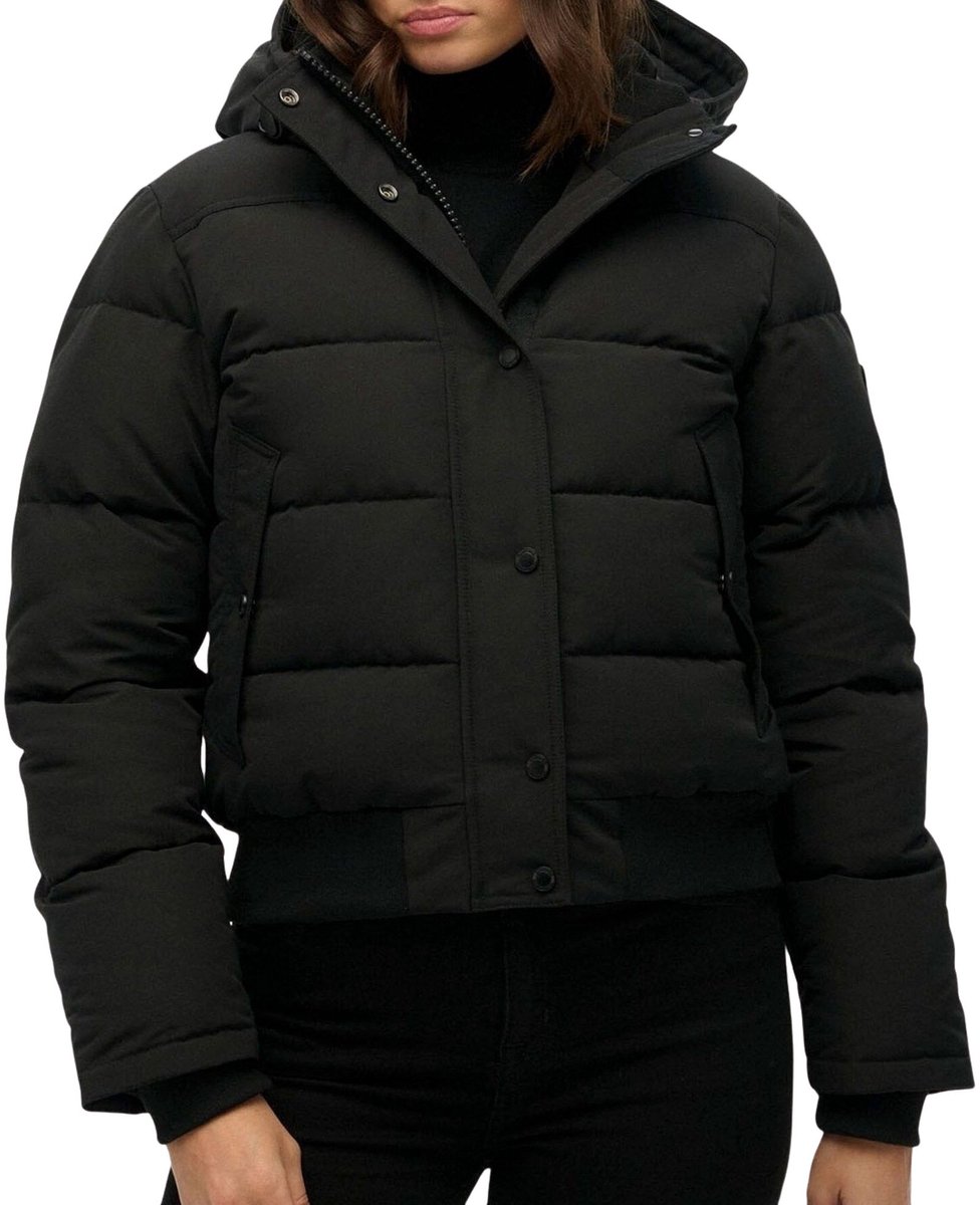 Superdry Everest Bomber Winterjas Dames Zwart