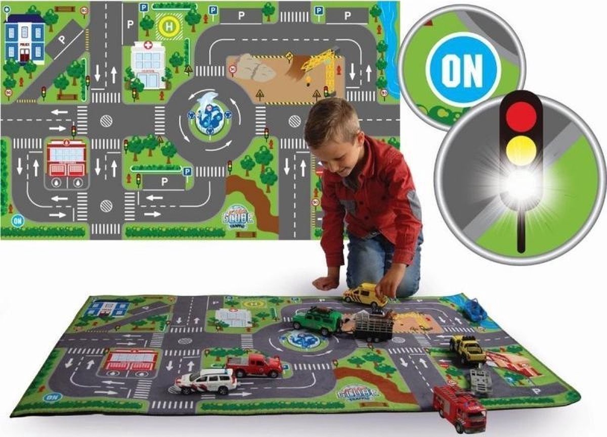 Kids Globe Speelkleed Verkeer met Led verkeerslichten — afbeelding 5
