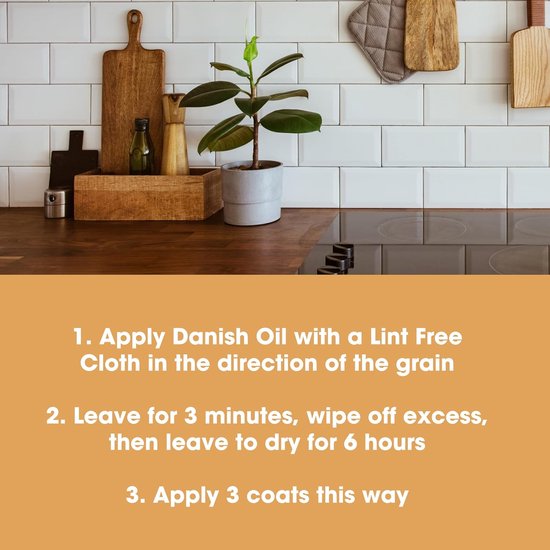 Deense Hout Olie 250ml - Natuurlijke Satijnen Afwerking - Hout Verzorging - Danish Wood Oil 250 ml