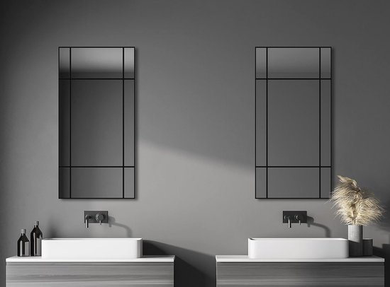 antok Decoratieve wandspiegel, zilver, 60 x 80 cm, rechthoekige spiegel, wandspiegel met metalen frame, voor badkamer, wasruimtes, slaapkamer antok Decoratieve wandspiegel, zilver, 60 x 80 cm, rechthoekige spiegel, wandspiegel met metalen frame, voor badkamer, wasruimtes, slaapkamer