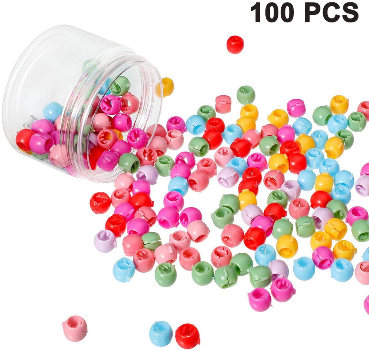 Gigicial Mini Haarclip - Kleine Haarclips - Antislip Ontwerp Met Veilig Materiaal - 100 Stuks - Voor Vrouwen En Meisjes In Veelkleurig