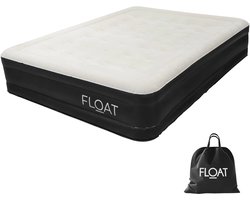 FLOAT NimbusRest - 2 Persoons luchtbed met ingebouwde elektrische pomp - < 3 min snel opgeblazen - 198 x 152 x 38 cm - Zelfopblazend Twee persoons luchtmatras - Logeerbed Queen
