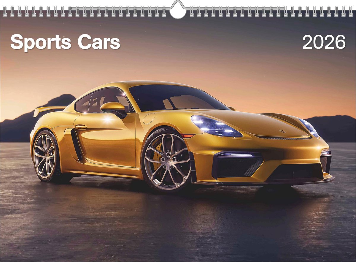 IMPERATORIS® Agenda/Planner/Weekplanner 2026 A3 - Voor Volwassenen en Kinderen - Cars - Wit