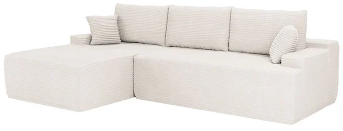 Coredo Bank - Corduroy bekleding - Links - Crème