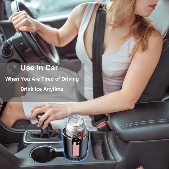 2-in-1 temperatuurregelmok voor autokoeler Smart Cup, verkoelend en verwarmend, bekerhouders voor in de auto -3℃~65℃, temperatuurregeling, draagbare drankkoeler voor in de auto voor forenzen/roadtrippers, vakantie, seizoensgeschenk van Merkloos — afbeelding 2