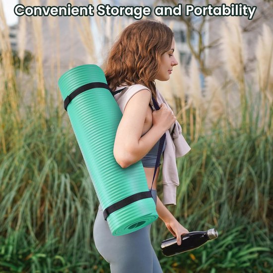 Multifunctionele Extra Dikke Hoge Dichtheid Yogamat met Draagriem — afbeelding 4