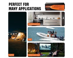 Lithium Accu – LiFePO4 Accu – Oplaadbare Batterij – Deep Cycle Accu – Solar Accu – 12,8V 200Ah – Slim BMS Systeem & 15.000+ Levenscycli