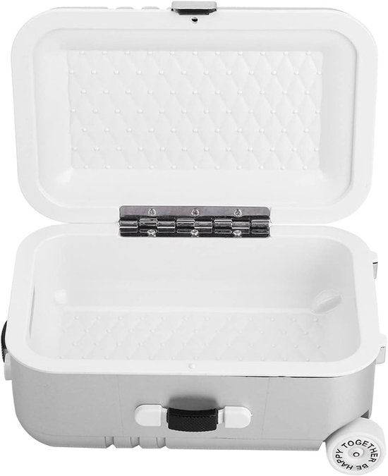 KACNON Reiskoffer, mini-reiskoffer als cadeau, geldgeschenkverpakking, bruiloftsdecoration, telefoonhouder, 12,5 x 8 x 4,5 cm, 12.5*4.5*8cm