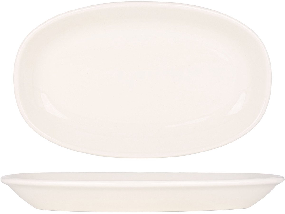 Bonna Serveerschaal - Gourmet - Porselein - 29x17 cm - set van 2