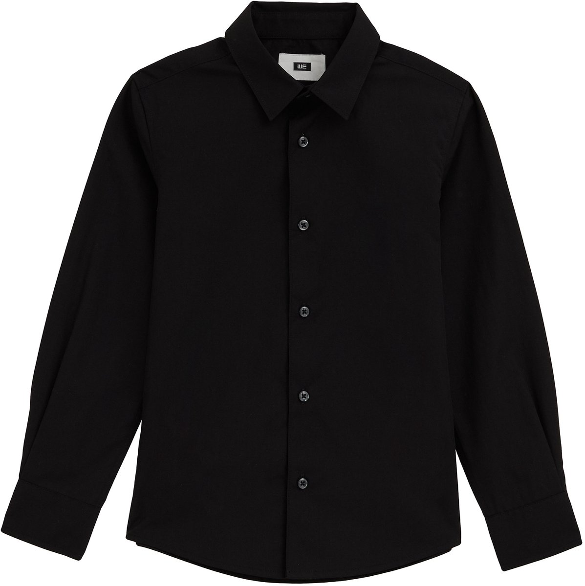 WE Fashion Jongens easy-care regular fit overhemd