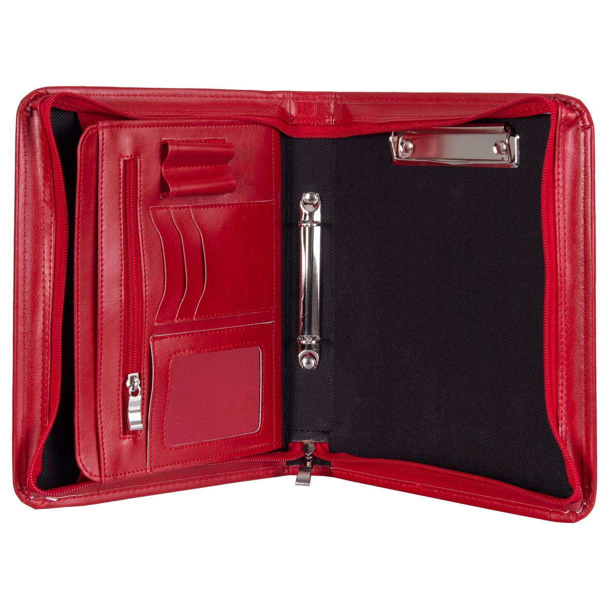 Biwuar Organizer A5 BW08 - Rode Eco-Leder Aktetas