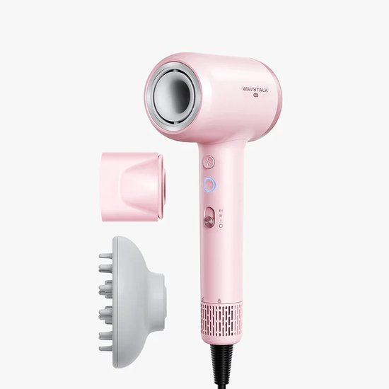 Wavytalk Turblow Pro - Sneldrogende föhn met opzetstukken - Krachtige Blaasprestatie - Ionische Technologie - Inclusief Diffuser & Nozzles