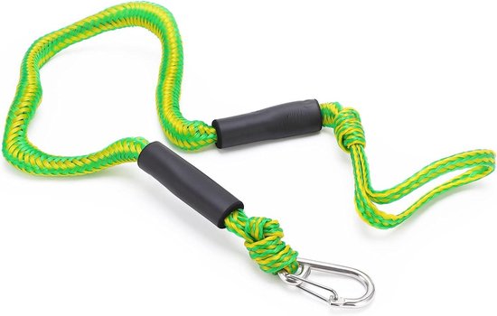 Allecta - Lignes d'Amarrage Ajustables 2T Capacité de Traction avec Boucle en Forme de D pour Amarrage de Dock Kayak et Bateau