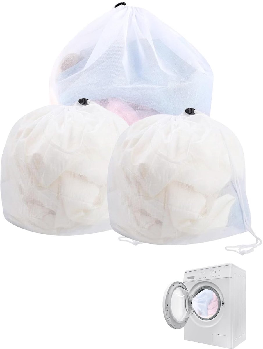 Unyqoos® Set van drie waszakken voor bescherming van delicate kledingstukken
