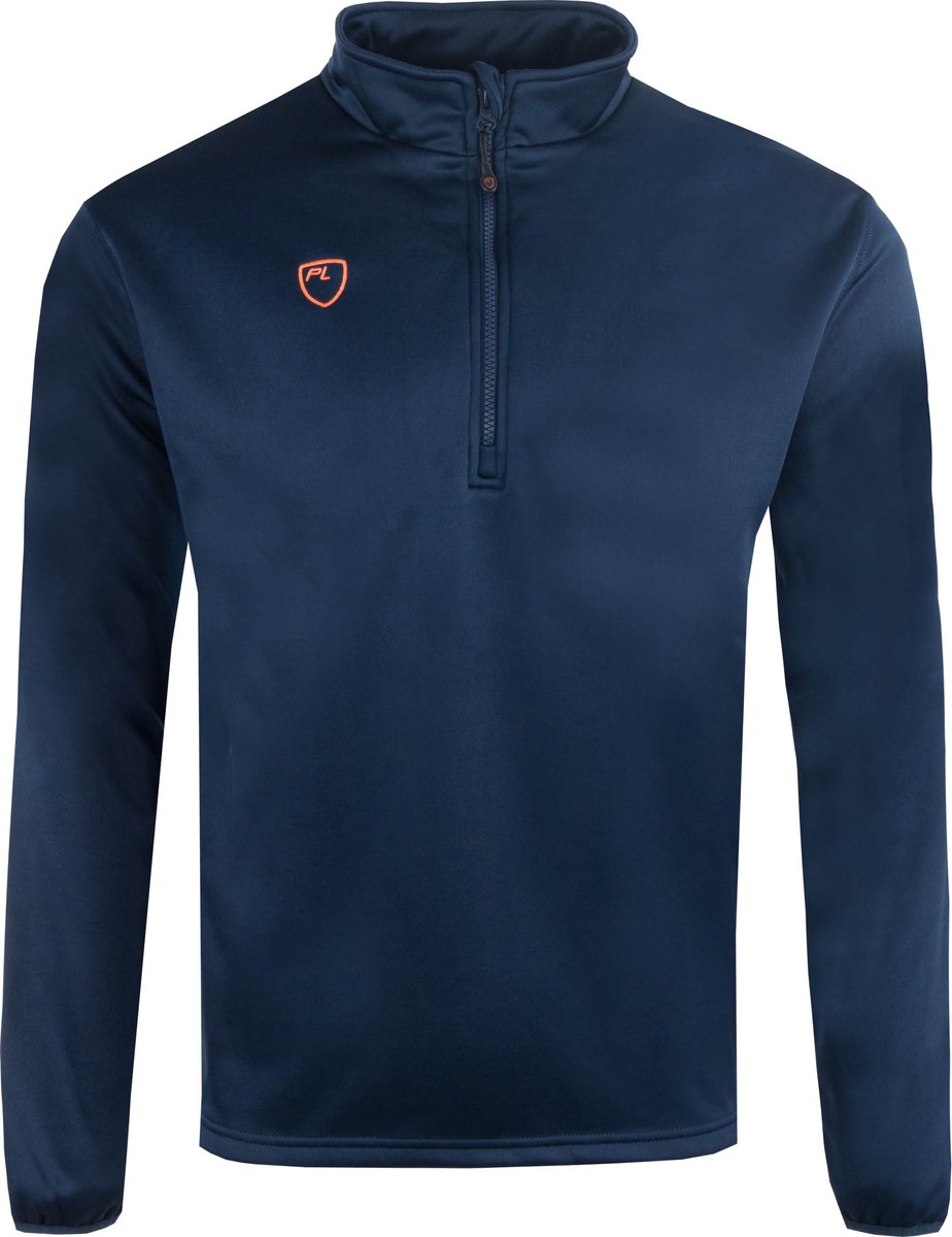 Herensweatshirt Playerlayer Tussenlaag met 1/4 rits Marineblauw 2xl - L