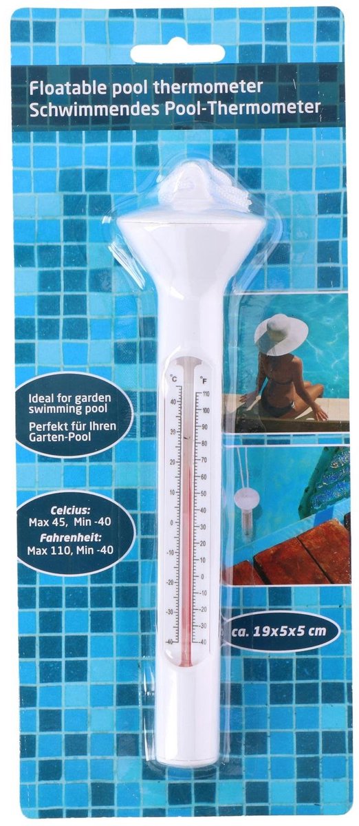 Zwembad chlorinator chloordrijver/chloorverdeler voor kleine zwembaden - Inclusief zwemwater thermometer – foto 2