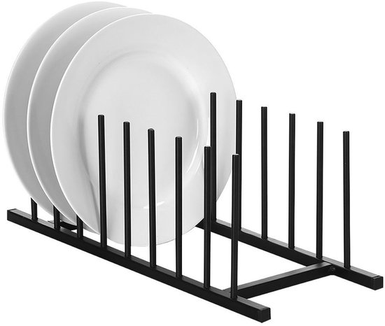 Home Styling Collection - Metaal Organizer - 8 Plates of Deksel - Loftstijl - Zwart — afbeelding 4