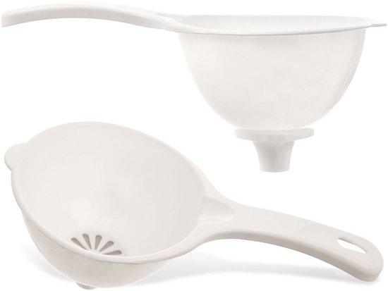 Hobby Life - Keuken Trechter - 11,5 cm - Met Zeef - Wit van Merkloos — afbeelding 5