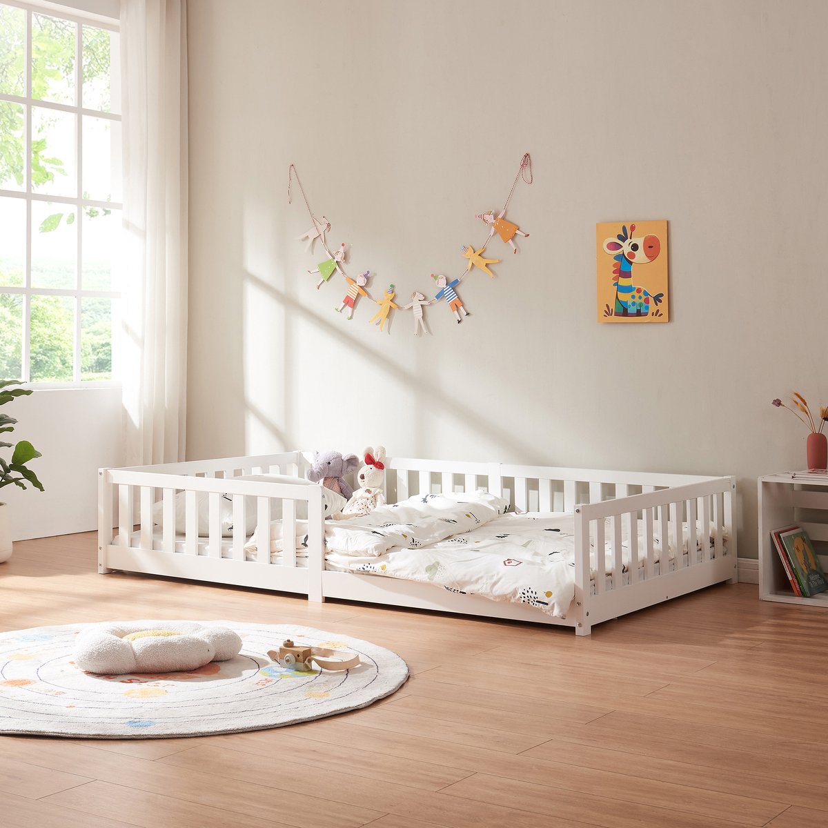 en.casa Kinderbed Tanna 120x200 cm wit [en.casa]