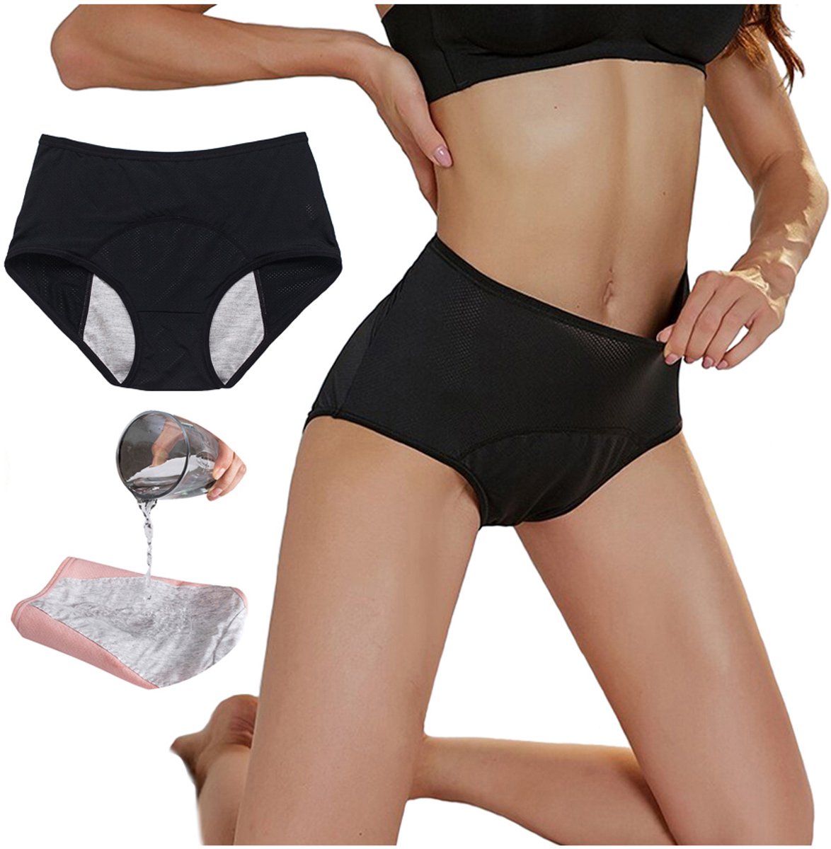 Conseé - Menstruatiebroekjes - Hoogwaardige Materialen - XL - Ondoordringbaar