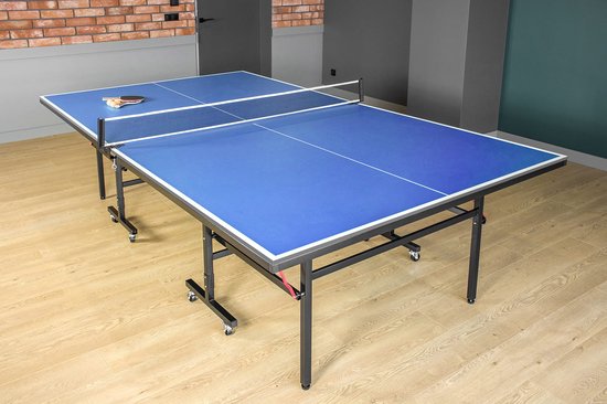 Zolta - Inklapbare Tafeltennistafel - Blauw - Met Accessoires - Voor Thuisgebruik — afbeelding 3