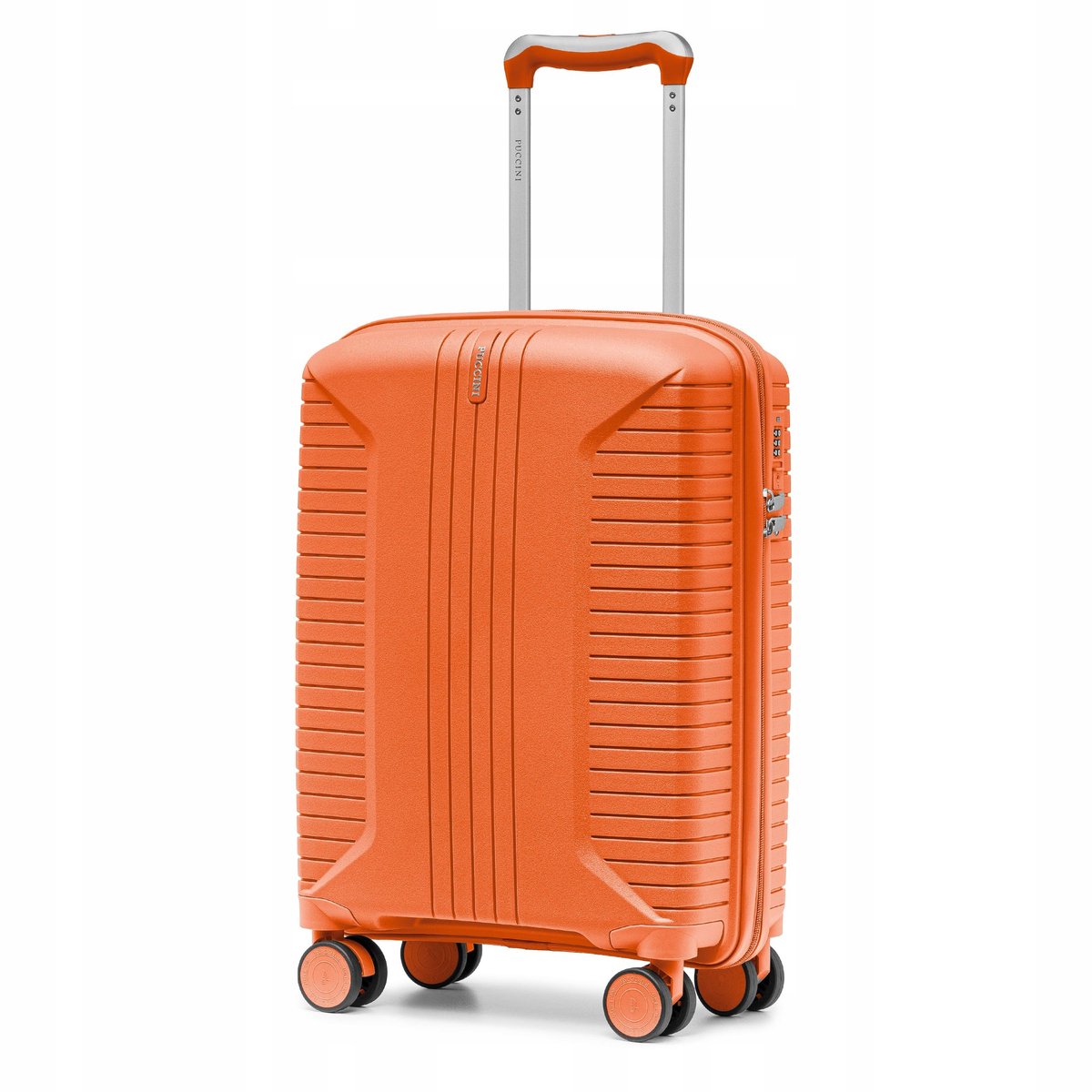 Puccini Berlin Cabinekoffer PP Oranje 54cm 30L - Lichtgewicht en duurzaam