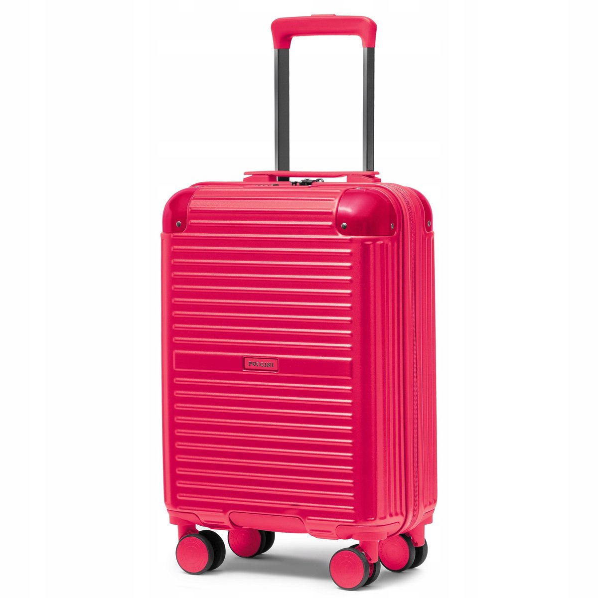Puccini Dallas Rode Cabine koffer - Polycarbonaat met ALU haken