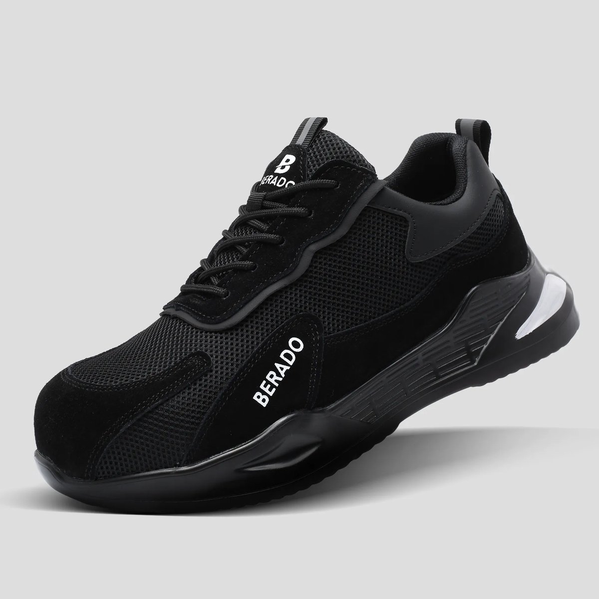 Berado Raw Werkschoenen - S1P - Veiligheidsschoenen - Zwart - Lichtgewicht - Unisex - 45