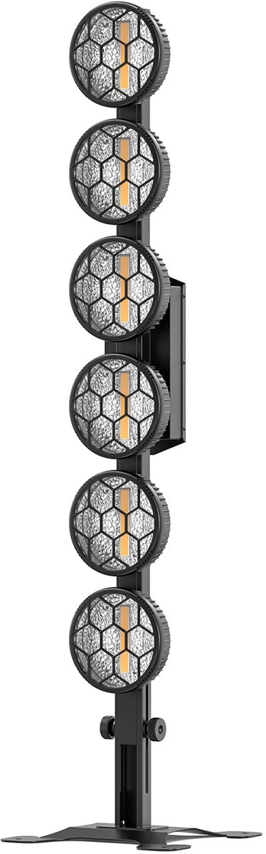 Fubzz Stage Retro Lamp - 300W COB Vintage Verlichting - Lineaire DMX512 Effectlamp - 6x50W COB En RGB LEDs - Professionele Podium En Clubverlichting