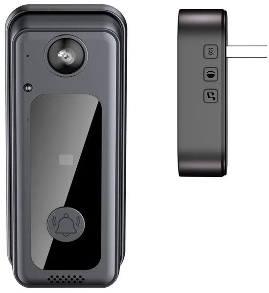 Wifi Draadloze Videodeurbel met Visueel Kattenoog - Wifi - €30,19