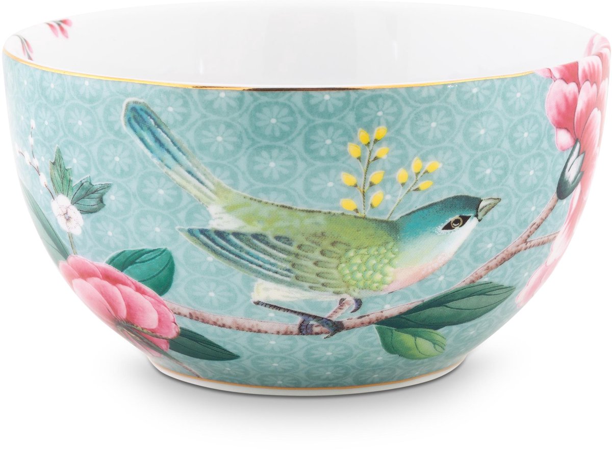 Bowl Blushing Birds Blue 12cm