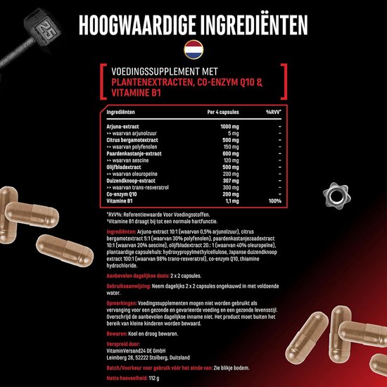 Heart Essentials - 120 capsules - Hartcomplex* met een hoge dosering ...