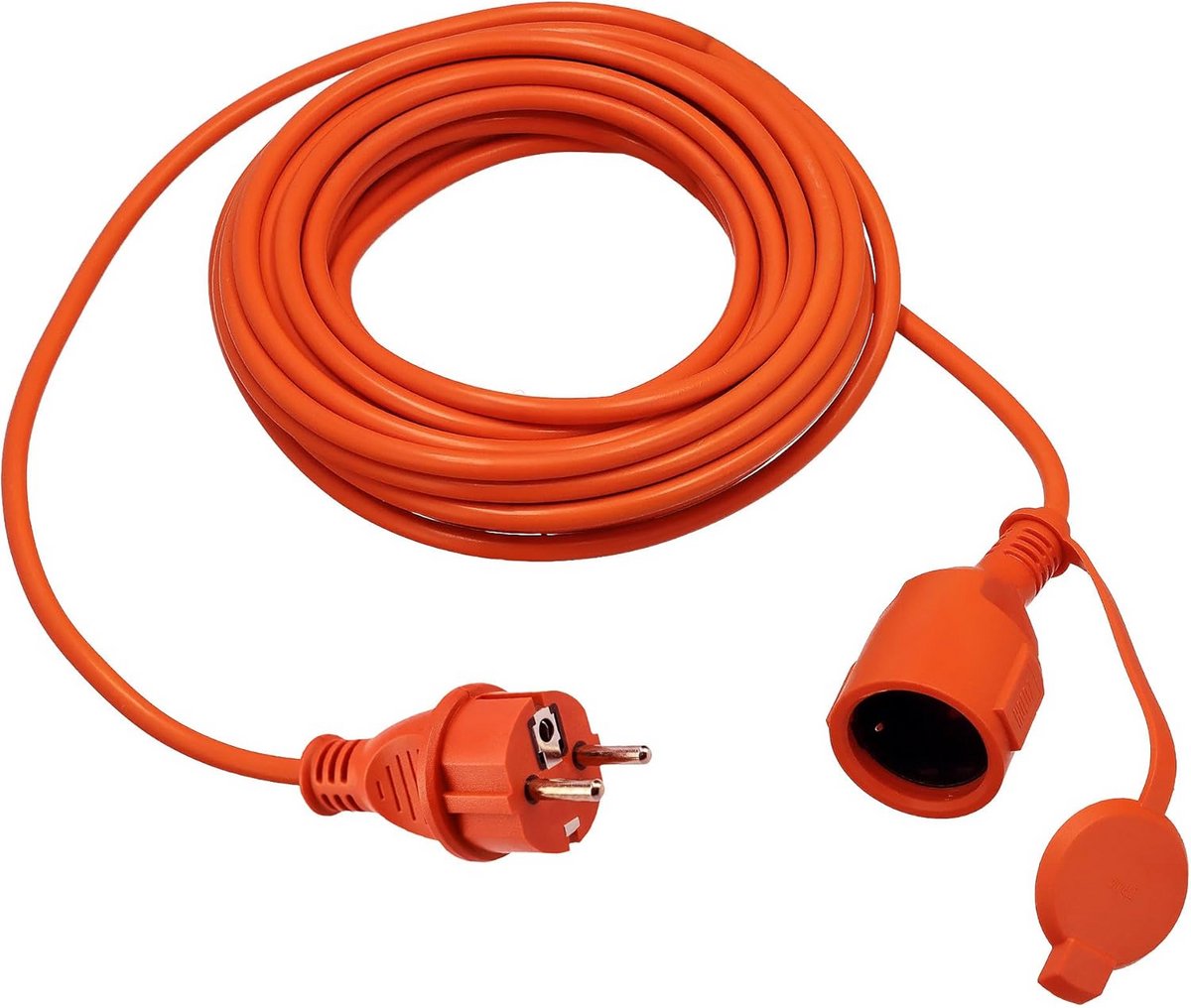 Verlengsnoer 15 meter IP44 3x1.5mm² voor Buiten en Grasmaaier - Stevig en Geaard