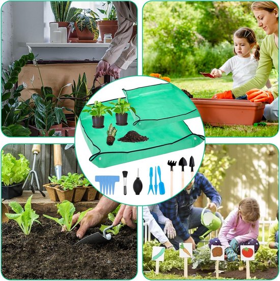 Waterdichte Tuinmat Set met Tuingereedschap - 2 Stuks en 13 Onderdelen — afbeelding 3