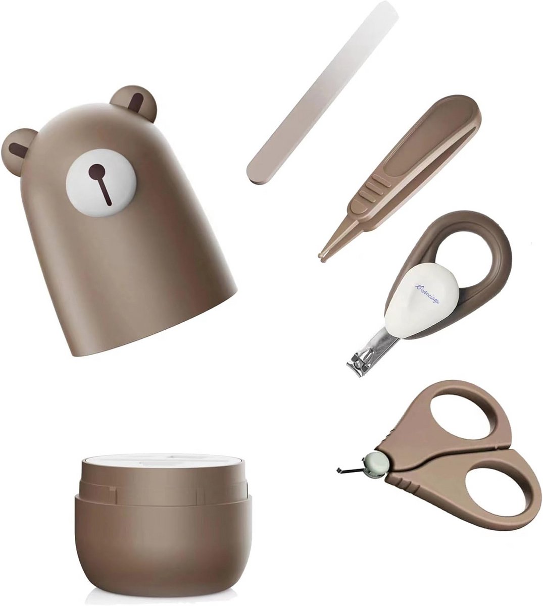 Baby verzorgingscadeauset voor ouders en kinderen (bruin)