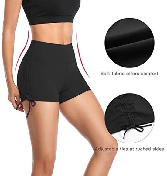 VUTRU Yoga Shorts Dames Hoge Taille Sport Korte Broek Tummy Control Hardloopshorts — afbeelding 5